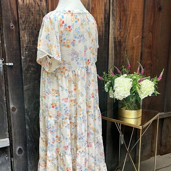 SHEER OVERLAY DRESS, Size M - Picture 9 of 9